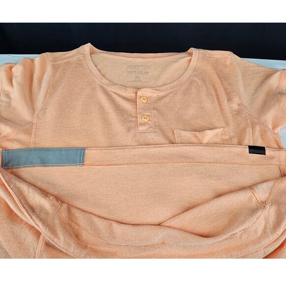 PATAGONIA WOMEN'S ORANGE CAPILENE COOL TRAIL BLOUSE TOP SIZE MEDIUM - Picture 5 of 12